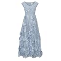 CHIC STAR Womens 3D Floral Applique Maxi