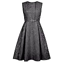 CHIC STAR Womens Embossed Jacquard Dress