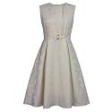 CHIC STAR Womens Embossed Jacquard Dress