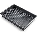 Chicago Metallic Petite Roast Pan Set with Rack, 10x7 inch Nonstick Toaster Oven Baking Pan, Perfect for Single Serving Meals and Small Batch Cooking (Pack of 6)