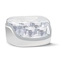 Chicco 2 in 1 Sterilizer, Adjustable Natural Steam Sterilizer for Bottles, with 2 Configurations, Quick and Easy to Use, Up to 6 x 330ml Bottles, White