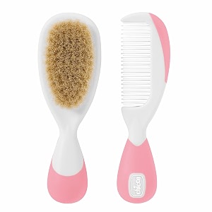 chicco brush and comb pink