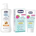 Chicco Gentle Bodywash &amp; Shampoo 500Ml With Toothpaste Strawberry 12M+