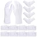 Chicingyou 120/60 Pairs White Gloves for Men Marching Band Glove