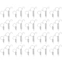 CHICIRIS Spring Cage Door Hook, 20PCS Cage Door Spring Hook Metal Finger Spring Latch Hook for Fixing Rabbit Pet Cage Door Farming Equipment(L)