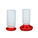 Chick Waterer and Feeder Automatic Poultry Food Containers for Chickens Birds Pigeons Quails Chick and Feeder Brooder Small