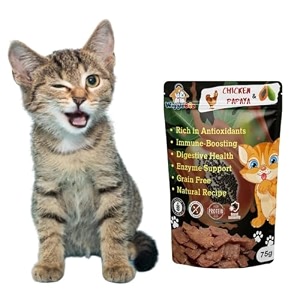chicken amp papaya cat treat  protein rich  fiber rich  crunchy healthy snacks  training treat  75gm
