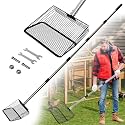 Chicken Poop Scooper, 10-Inch Metal Chicken Scoop with Adjustable Handle