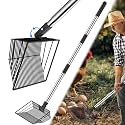 Chicken Poop Scooper 41 Inch – Adjustable Angle Stainless Steel Chicken Coop Sifter Shovel – Lightweight Ergonomic Litter Scoop for Easy Cleaning of Bedding, Sand & Manure
