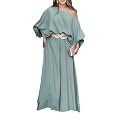 CHICME Women 2 Piece Summer Outfit Off Shoulder Flowy Wide Leg Pants Set