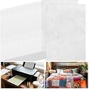 Chicplaid 30 Sheets Printable Fabric Sheets 17 x 11 Inches Polyester Quilt Label Fabrics Sheet Label Fusible Fabric Sheet for A3 Inkjet Printer Patchwork Quilting Handcraft Fabrics Sewing Project
