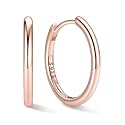 ChicSilver 925 Sterling Silver Hoop Earrings for Women, 8-20MM Small Hoops