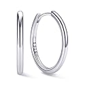 ChicSilver 925 Sterling Silver Hoop Earrings for Women, 8-20MM Small Hoops