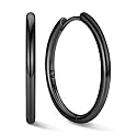 ChicSilver 925 Sterling Silver Hoop Earrings for Women, 8-20MM Small Hoops