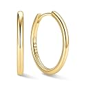 ChicSilver 925 Sterling Silver Hoop Earrings for Women, 8-20MM Small Hoops