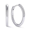 ChicSilver 925 Sterling Silver Hoop Earrings for Women, 8-20MM Small Hoops