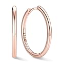 ChicSilver 925 Sterling Silver Hoop Earrings for Women, 8-20MM Small Hoops