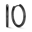ChicSilver 925 Sterling Silver Hoop Earrings for Women, 8-20MM Small Hoops