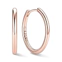 ChicSilver 925 Sterling Silver Hoop Earrings for Women, 8-20MM Small Hoops