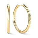 ChicSilver 925 Sterling Silver Hoop Earrings for Women, 8-20MM Small Hoops