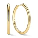 ChicSilver 925 Sterling Silver Hoop Earrings for Women, 8-20MM Small Hoops