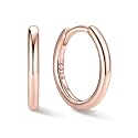 ChicSilver 925 Sterling Silver Hoop Earrings for Women, 8-20MM Small Hoops