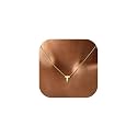 ChicSilver 925 Sterling Silver Initial Necklace for Women Dainty Letter Jewelry Personalized Gift