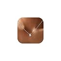 ChicSilver 925 Sterling Silver Initial Necklace for Women Dainty Letter Jewelry Personalized Gift