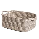 CHICVITA Small Woven Rope Gift Basket, Decorative Shelf Basket, Brown