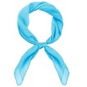 Pistha Chiffon Scarf Ribbon Neck Scarf Square Handkerchief 25.5 inch