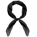 Pistha Chiffon Scarf Ribbon Neck Scarf Square Handkerchief 25.5 inch