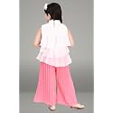 Chiffon Self Design Printed Dress amp Capri