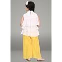 Chiffon Self Design Printed Dress amp Capri