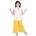 Chiffon Self Design Printed Dress amp Capri