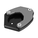 CHIFUN Kickstand Enlarger Pad Side Stand Extension Plate Compatible with Kawasaki Versys650 Versys 650 2010-2023(Titanium)