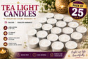 CHIKLIT ENTERPRISE Unscented Tea Light Candle White