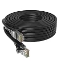 Cat6 Ethernet Cable 1.5 Meter Black color, High Speed 550MHZ / 10 Gigabit Speed UTP LAN Cable, Network Cable Internet Cable RJ45 Cable, Patch Computer Cord Gigabit Category 6 Wires for Modem