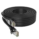 Cat6 Ethernet Cable 1.5 Meter Black color, High Speed 550MHZ / 10 Gigabit Speed UTP LAN Cable, Network Cable Internet Cable RJ45 Cable, Patch Computer Cord Gigabit Category 6 Wires for Modem