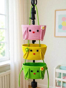 Chiku Enterprises Cotton Adorable Face Hanging Storage