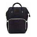 Unisex Child Durable Zipped Nursing-Maternity Diaper Backpack Mother Baby Diaper Nappy Changing Shoulder Bag (Black)