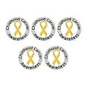 Childhood Cancer Awareness Wholesale Pack/Bulk Pins - Gold Ribbon/Butterfly Pins for Childhood Cancer Awareness - Perfect for Support Groups, Events, Gift-Giving and Fundraising