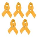 Childhood Cancer Awareness Wholesale Pack/Bulk Pins - Gold Ribbon/Butterfly Pins for Childhood Cancer Awareness - Perfect for Support Groups, Events, Gift-Giving and Fundraising
