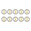 Childhood Cancer Awareness Wholesale Pack/Bulk Pins - Gold Ribbon/Butterfly Pins for Childhood Cancer Awareness - Perfect for Support Groups, Events, Gift-Giving and Fundraising