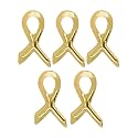 Childhood Cancer Awareness Wholesale Pack/Bulk Pins - Gold Ribbon/Butterfly Pins for Childhood Cancer Awareness - Perfect for Support Groups, Events, Gift-Giving and Fundraising