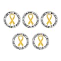 Childhood Cancer Awareness Wholesale Pack/Bulk Pins - Gold Ribbon/Butterfly Pins for Childhood Cancer Awareness - Perfect for Support Groups, Events, Gift-Giving and Fundraising