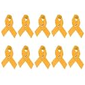 Childhood Cancer Awareness Wholesale Pack/Bulk Pins - Gold Ribbon/Butterfly Pins for Childhood Cancer Awareness - Perfect for Support Groups, Events, Gift-Giving and Fundraising