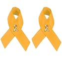 Childhood Cancer Awareness Wholesale Pack/Bulk Pins - Gold Ribbon/Butterfly Pins for Childhood Cancer Awareness - Perfect for Support Groups, Events, Gift-Giving and Fundraising