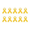Childhood Cancer Awareness Wholesale Pack/Bulk Pins - Gold Ribbon/Butterfly Pins for Childhood Cancer Awareness - Perfect for Support Groups, Events, Gift-Giving and Fundraising