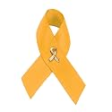Childhood Cancer Awareness Wholesale Pack/Bulk Pins - Gold Ribbon/Butterfly Pins for Childhood Cancer Awareness - Perfect for Support Groups, Events, Gift-Giving and Fundraising