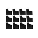 CHILDMORY 12Pcs Dust Cover Sleeve Game Cartridge Anti-dust Cover Case Protector Sleeve Compatible for NES Cartridge